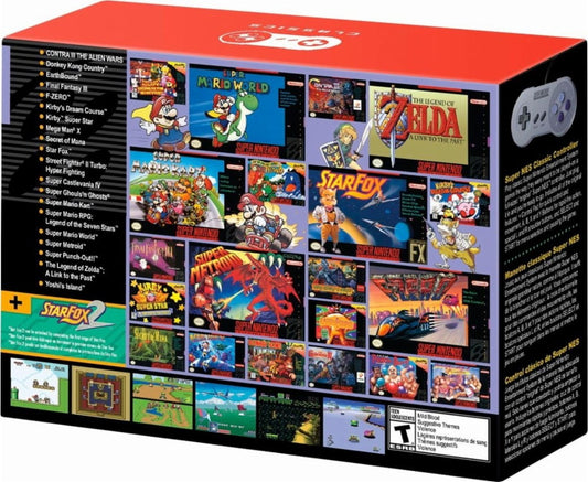 Super Nintendo SNES Classic Games collection - Iconic 16-Bit Titles