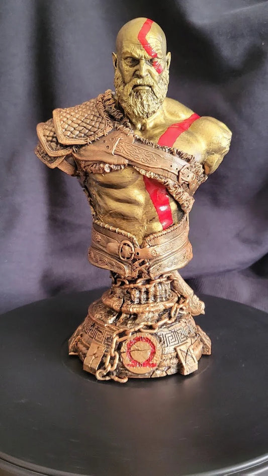 God of War Kratos Bust - Collector’s Edition Handmade Statue